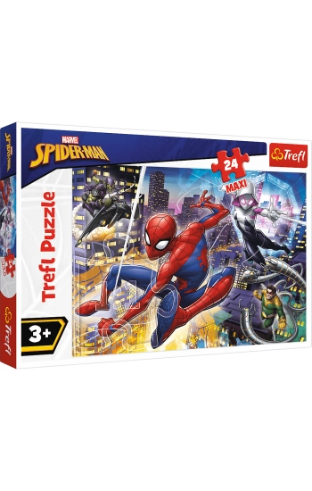 Puzzle 24 maxi nieustraszony Spider Man 14289 - zbiorowa praca