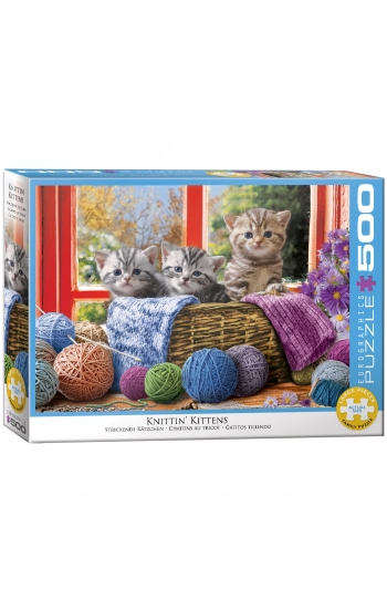 Puzzle 500 Knittin' Kittens 6500-5500 - zbiorowa praca