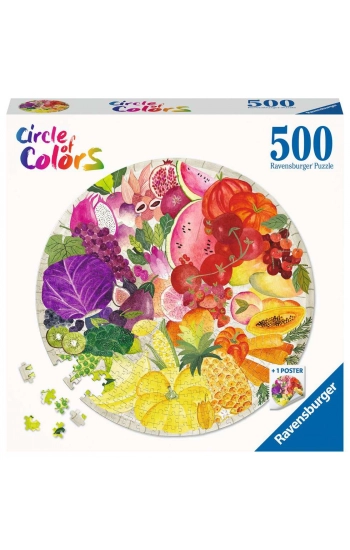 Puzzle 2D 500 Paleta kolorów Owoce i warzywa 17169 - zbiorowa praca
