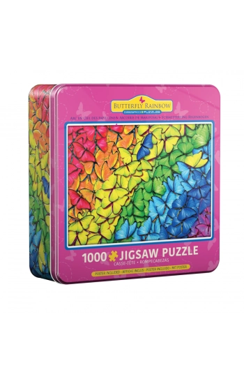 Puzzle 1000 Butterfly Rainbow Tin 8051-5603 - zbiorowa praca
