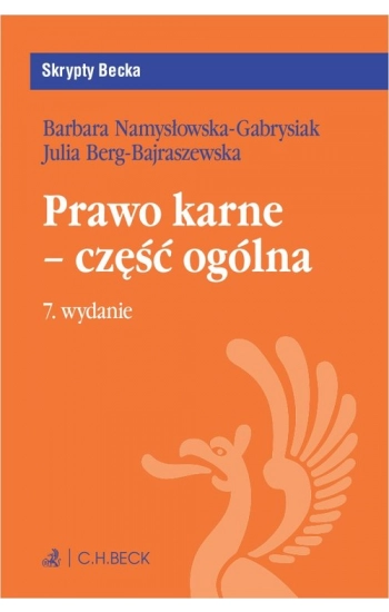 Prawo karne - część ogólna z testami online - Berg-Bajraszewska Julia, Namysłowska-Gabrysiak dr