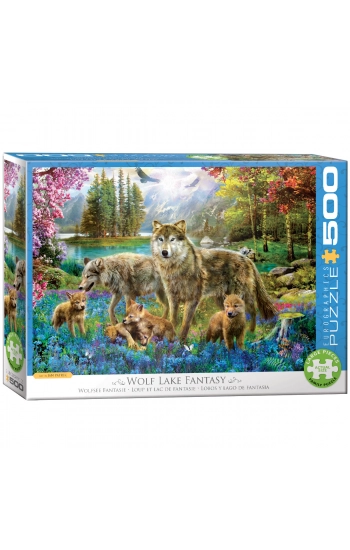 Puzzle 500 Wolf Lake Fantasy 6500-5360 - zbiorowa praca