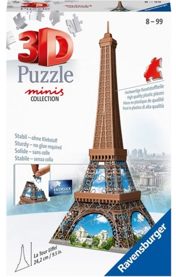 Puzzle 3D 54 Mini budynki Wieża Eiffel 12536 - zbiorowa praca