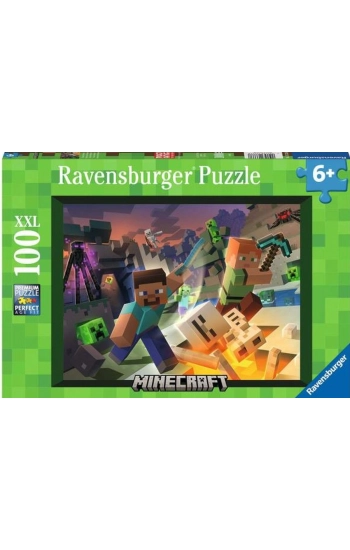 Puzzle 2D 100 Minecraft XXL 13333 - zbiorowa praca