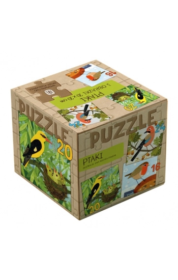 Puzzle 3 w 1 ptaki - Kozyra-Pawlak Ewa