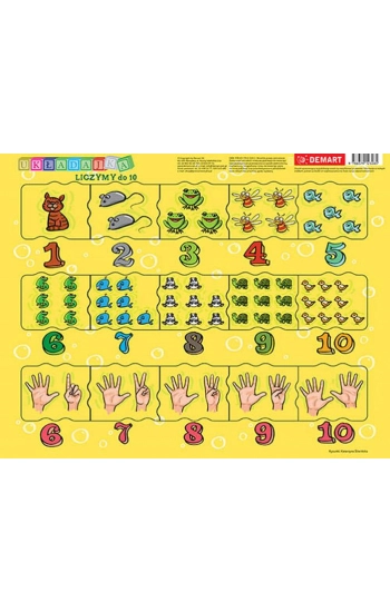 Puzzle ramkowe - Cyferki dla dzieci - Zbiorowe Opracowanie