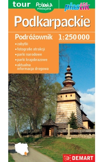 Województwo podkarpackie Podróżownik mapa turystyczna 1:250 000 - zbiorowa praca