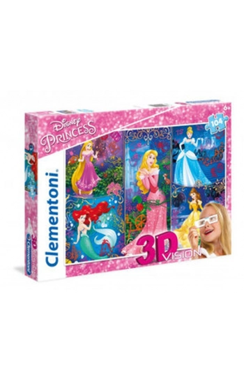 Puzzle 3D Vision 104 Disney Princess -