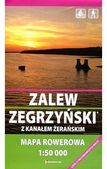 Zalew Zegrzyński z Kanałem Żerańskim mapa rowerowa 1:50 000 -