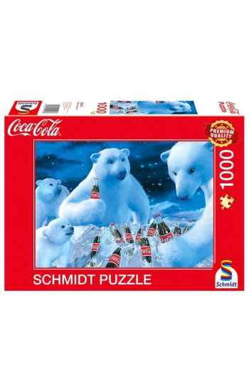 Puzzle 1000 PQ COCA-COLA Niedźwiedzie polarne 109961 - zbiorowa praca