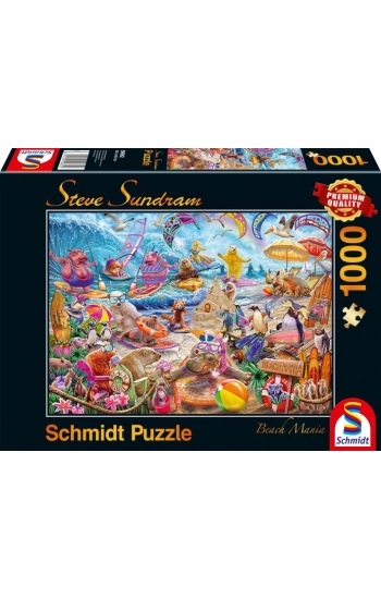 Puzzle 1000 PQ Zwierzaki na plaży S. Sundram 109087 - zbiorowa praca