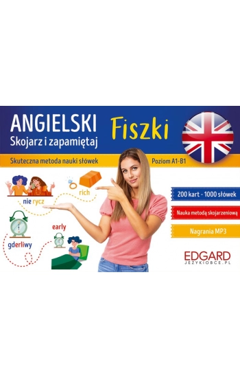 Angielski Skojarz i zapamiętaj Fiszki - Joanna Brodziak