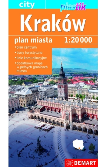 Kraków 1:20 000 mapa samochodowa plastik - Opracowanie zbiorowe