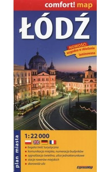 Łódź plan miasta 1:22 000 - praca zbiorowa