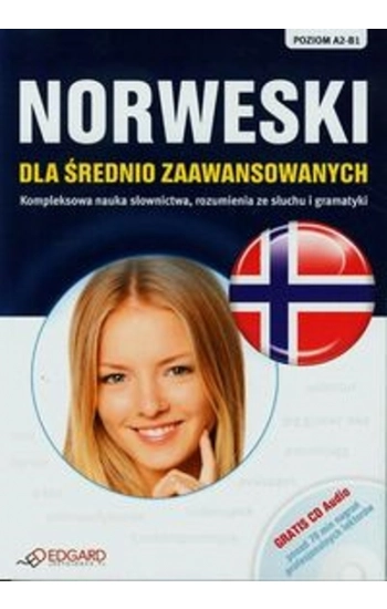 Norweski dla średnio zaawansowanych + CD Poziom A2-B1 - Katarzyna Tunkiel