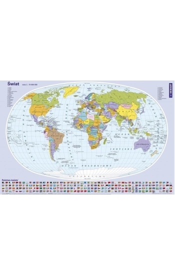 Podkładka na biurko Mapa świata - praca zbiorowa
