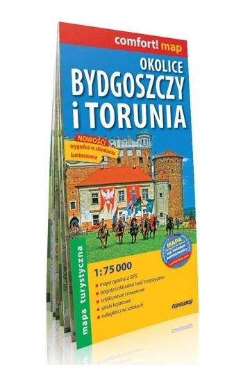 Okolice Bydgoszczy i Torunia comfort! map laminowana mapa turystyczna