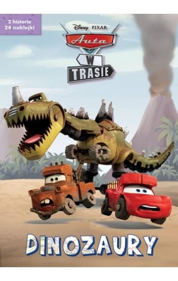 Dinozaury. 2 serialowe historyjki z naklejkami. Disney Pixar Auta w trasie