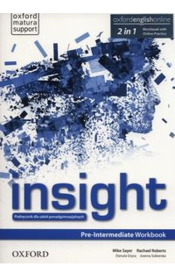Insight Pre-Intermediate Workbook + Online practice - Mike Sayer