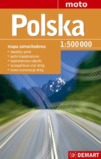Polska mapa samochodowa 1:500 000 -