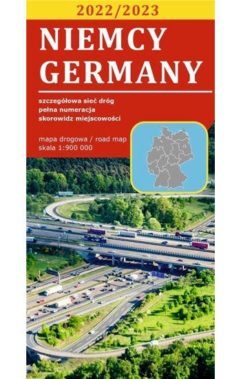 Mapa drogowa Niemcy 1:900 000 laminowana (wyd. 2022) - zbiorowe Opracowanie