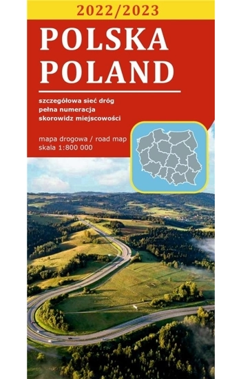Mapa drogowa Polska 1:800 000 laminowana (wyd.2022) - zbiorowe Opracowanie